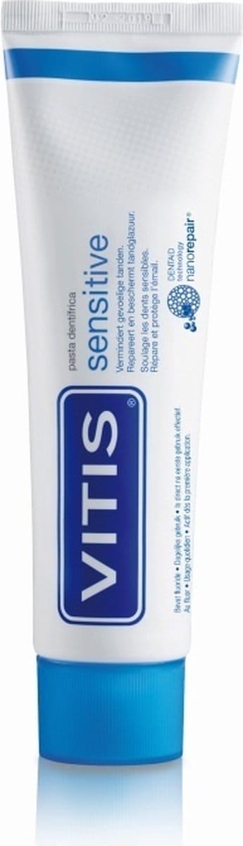 Vitis tandpasta sensitive 75 ml 2 tubes