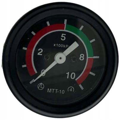 MTZ Serie - Mechanische Luchtdrukmeter - 60mm - 0-10 Bar - Voor Belarus Tractors
