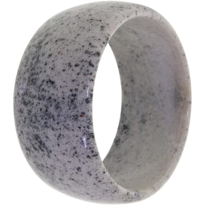 Behave – Armband – Grijs gespikkeld – Acryl – Breed – Nikkelvrij – Steenlook