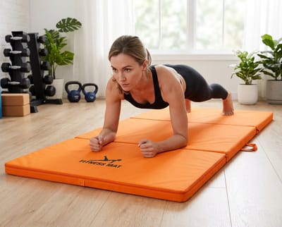 FITNESS 120 Trainingsmat – Extra Brede Oxford Fitnessmat – Waterafstotende Sportmat voor Thuis en Gym
