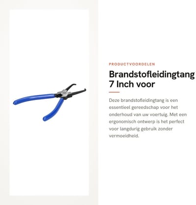 Dailygoods- Brandstofleidingtang Ergonomisch - Koolstofstaal - Snelle Verbinding Ontgrendeling - Slangklem Tang - Anti-oxidatie - Duurzaam en Comfortabel
