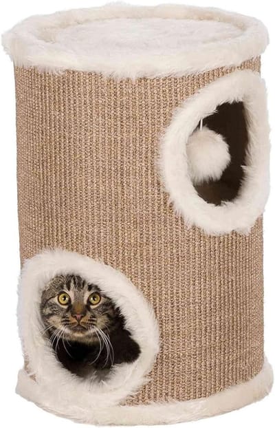 Zylo® Krabton Voor Katten - Krabmeubel - Krabton - Creme - 33x33x50cm