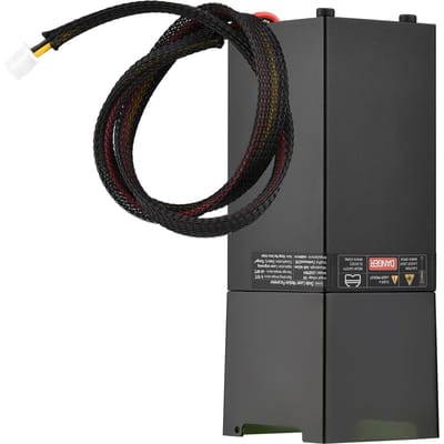 Module Laser 450nm, tête de gravure Laser à focale fixe, graveur Laser à grande vitesse, découpeur 3D 80W noir