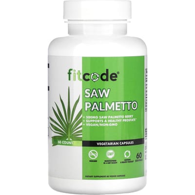 Fitcode, Saw Palmetto, 500 mg, 60 gélules végétales