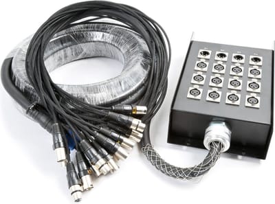 PD Connex Stage Snake 12 + 4 XLR 15m 18mm