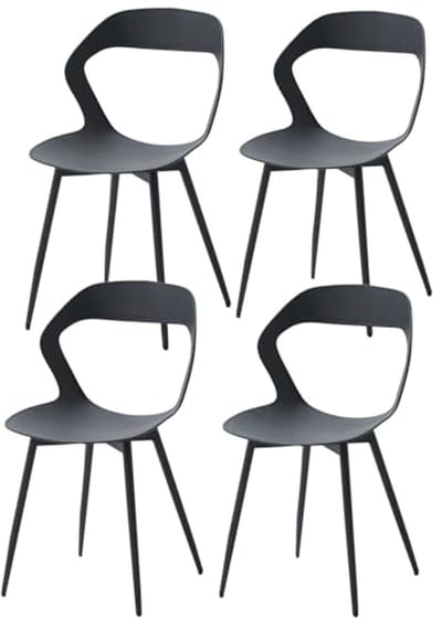 Stijlvolle Tuinstoelen Set van 4 - Duurzame Polypropyleen Stoelen voor Tuin, Patio en Balkon
