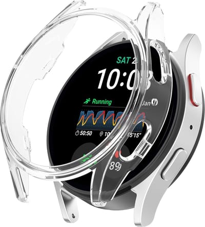 Strap-it PC hard case hoesje - geschikt voor de Samsung Galaxy Watch 7 40mm (transparant)