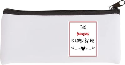 Akyol - this bonusdad is loved by me Etui - Papa - iemand die houdt van zijn bonusvader - vader cadeautjes - vaderdag - verjaardag - geschenk - kado - 20 bij 9 cm