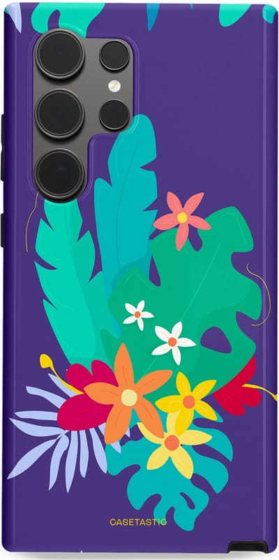 Casetastic Hoesje Geschikt voor Samsung S24 Ultra - Stijlvolle Beschermende Duo-layer Case - Surfplant