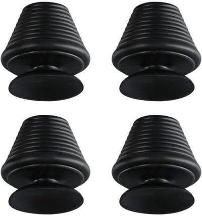 Bad Stopper Set - Douche Afvoerplug - Water Dicht Maken - Met Ophangring - 4 Stuks - Zwart