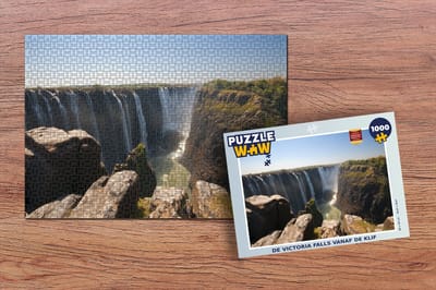 Puzzel De Victoria Falls vanaf de klif - Legpuzzel - Puzzel 1000 stukjes volwassenen