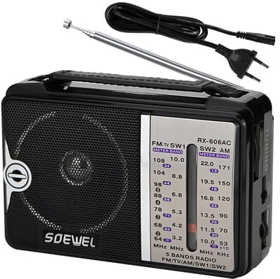 Dailygoods- Draagbare Radio Hoog Volume - Retro Radio - Transistor Radio - Mini Radio - Draagbare Radio op Batterijen - 3 Frequenties AM/FM/SW - Retroradio