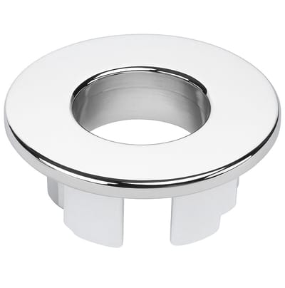 @ Lu’s Today™ - Basic Batroom Essentials - Wastafel Overloop Rozet Zilver - Wastafel Overloopring - Duurzaam Messing Materiaal - Wasbak Overloopring - Toilet en Badkamer