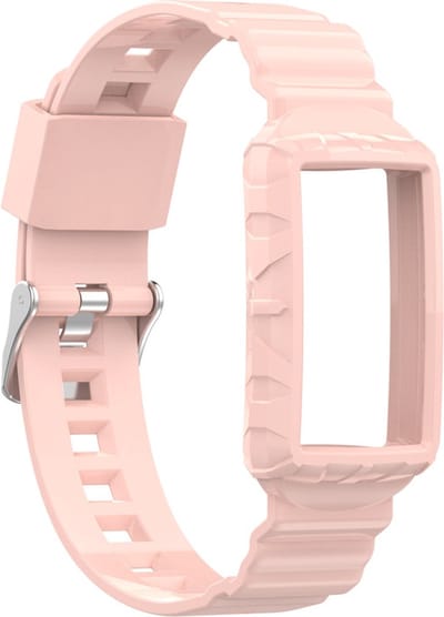 Siliconen bandje - geschikt voor Fitbit Charge 5 / Charge 6 - roze