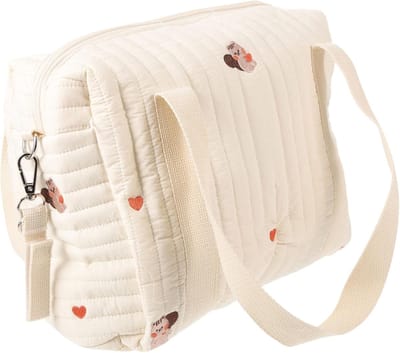 Luiertas Kinderwagen - Draagbare Opbergtas - Winkelen Kamperen - Katoenen Stof - 50x27x10cm - Zoals Getoond