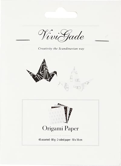 Origamipapier, afm 10x10 cm, 80 gr, 40 vel/ 1 doos