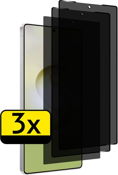 Screenprotector - Geschikt voor Samsung Galaxy S26 Ultra - 3 Stuks - Privacy Filter - Beschermglas - Gehard Glas - Tempered Glass - Screen Protector