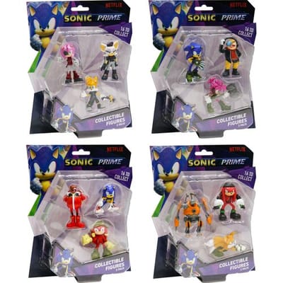 PMI Sonic Prime Collectible Figures Deluxe Box-3-Pack (Diversen) Nieuw