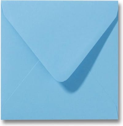 Envelop 12 x 12 Oceaanblauw, 25 stuks