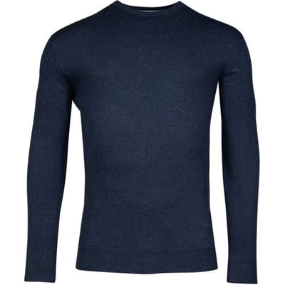 Baileys Trui Pima Cotton Crew Neck Uni Color Single Knit Dark Blue / male