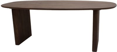 Giga Meubel Eettafel Aya - Donkerbruin Mangohout - 180x90x76cm
