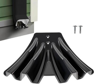 Dakgoot Omleider - Regenpijp Verlengstuk - Water Beheren - Brede Compatibiliteit - 7.6x10.2 cm - Zwart