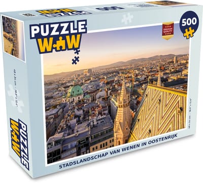 Puzzel Stadslandschap van Wenen in Oostenrijk - Legpuzzel - Puzzel 500 stukjes