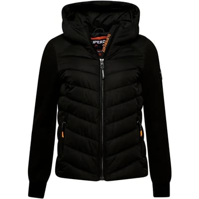 Superdry - Gewatteerde hybride Storm jas met capuchon - Dames - Hoodies