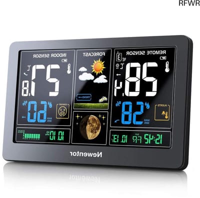 RFWR® Draadloos Weerstation met Buitensensor en Temperatuurwaarschuwing - Multifunctioneel Weerstationsysteem