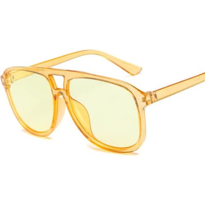 Groene grote Pilot Zonnebril Vrouw Tinten Retro Klassiek Vintage Zonnebrillen Vrouwelijke Kleuren Designer Oculos De Sol voor dagelijks gebruik Other