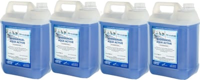 Douchegel Aqua Active 5 Liter - set van 4 stuks - Showergel - Navulling