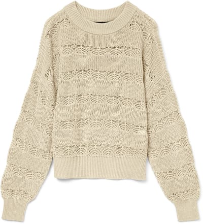VERO MODA - VMLONA LS O-NECK PULLOVER BOO - Dames - Gebreide truien