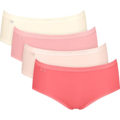 Sloggi Basic+ Midi C4P Dames Onderbroek - ROOD