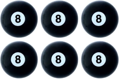 Malik 8-Ball Hockeyballen Set 6 Stuks, Veldhockeybal