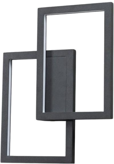 Kosilum - Taavi - Wandlamp - Zwart - Aluminium en acryl