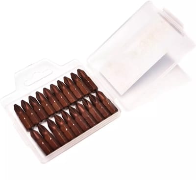 GEKO 20-delige set bits - S2 staal - anti-slip - 25mm - bruin