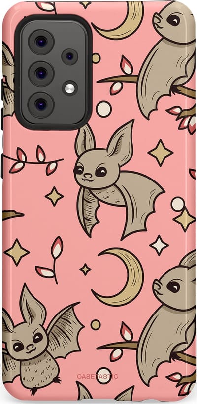 Casetastic Hoesje Geschikt voor Samsung A52 (4G/5G/s) - Stijlvolle Beschermende Duo-layer Case - Nachtelijke vlucht