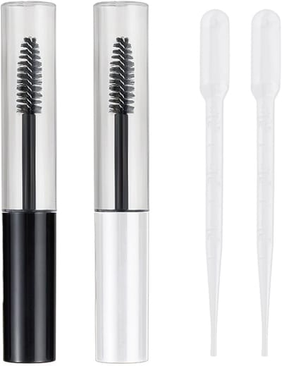 Dailygoods- Buisjes 10 ml - 4 Stuks - Pipetdruppels 5 ml - Navulbare Monsterbuisjes - Heldere Container - Praktische Toverstafbuisjes - Cosmeticabuisjes