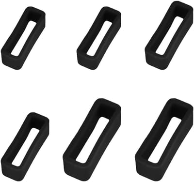 Dailygoods- Horlogebandje Siliconen - 6 Stuks - Armbandlus - Reservehorlogebandje - 18/20/22 mm - Duurzaam en Lichtgewicht - Smartwatchband