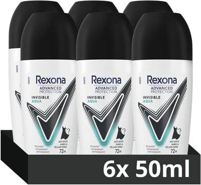 Rexona - Anti-Transpirant Roller - Women Advanced Protection - Invisible Aqua - 6 x 50 ml - Voordeelverpakking
