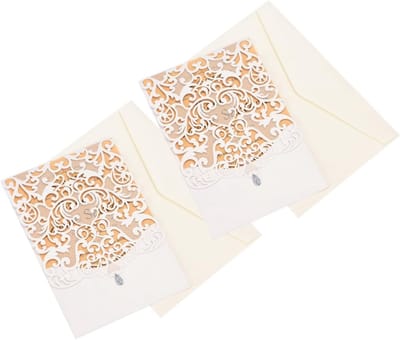 Uitnodigingskaarten Set - Feestkaarten Enveloppen - Feestelijke Gelegenheden - Compleet Inclusief Stickers - 12 x 18 cm - Zoals Getoond