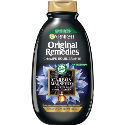 Original Remedies Magnetische Houtskool Shampoo 400 ml