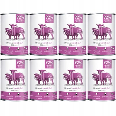 Ollo Umami Serie - Hondenvoer Nat - Lam en Rund - 8x400 g