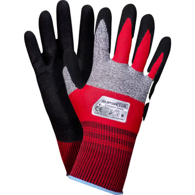 +Safety® Super Tech Sandy Pro Nitril Handschoen