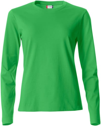 Clique Basic-T L/S Women 029034 - Appel-groen - XS