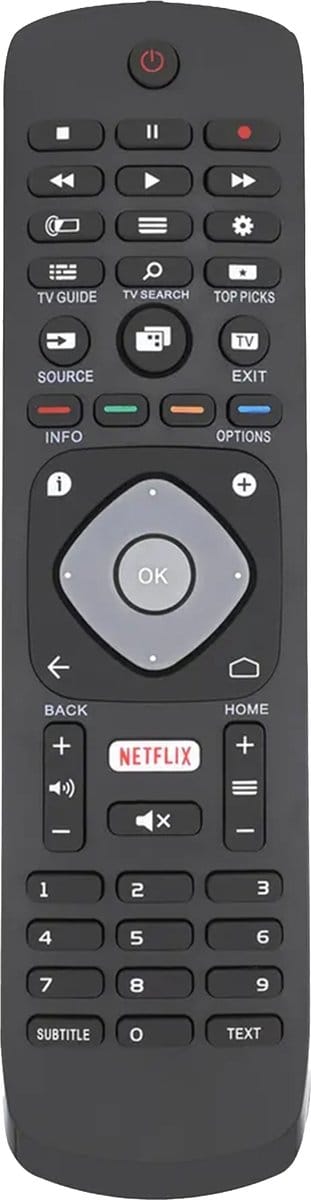 Bedienbaas Afstandsbediening geschikt voor Philips TV - Universeel - Smart TV - Netflix