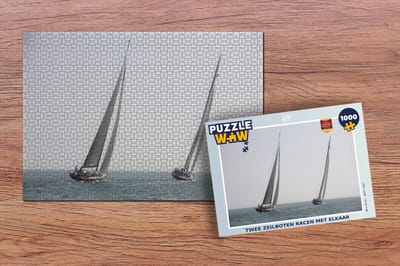 Puzzel Twee zeilboten racen met elkaar - Legpuzzel - Puzzel 1000 stukjes volwassenen