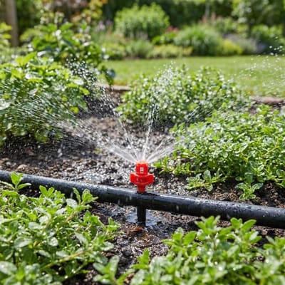 360º Sproeier - Microsproeier Irrigatie - Planten Water Geven - Vaste Hoek Sproeiing - 1 tot 1.5 Meter - Rood