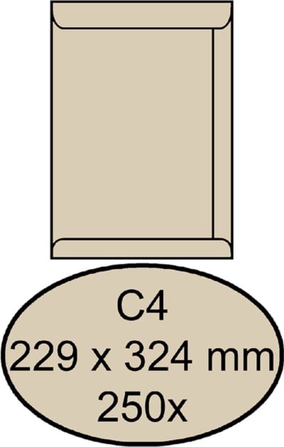 Envelop quantore akte c4 229 x 324 120 gr cremekraft