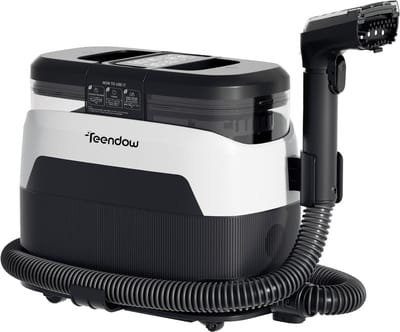 Teendow C6 MAX Tapijtreiniger - 12000Pa Zuigkracht -Hoge temperatuur Stoomreiniging - 1250ml Watertank - 950ml Afvalwatertank - 4m Verlengsnoer- Wit